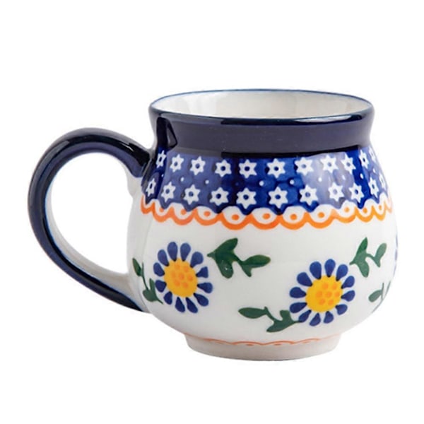 Luova keraaminen muki, esteettiset mukit, kaunis kahvimuki, koti- ja toimistokäyttöön, vesikuppi 14X8X9CM 1 kpl