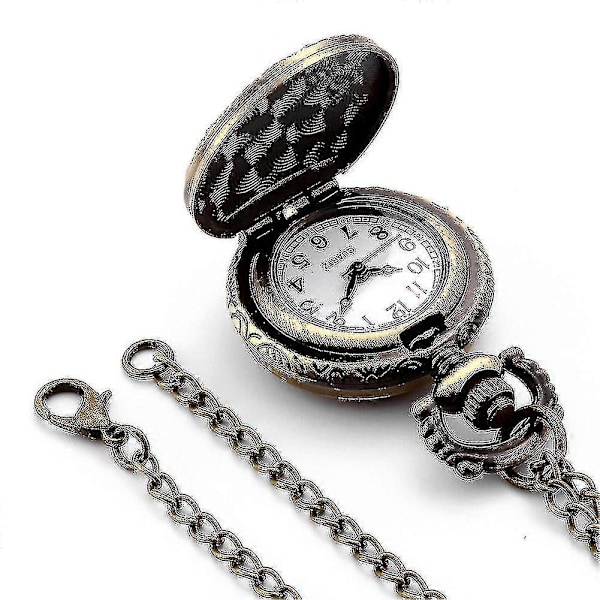 Vintage taskukello roomalaisin numeroin Steampunk kvartsitaskukello riipus villapaitaketju