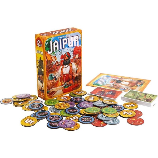 Jaipur strategispel Jaipur handelsspel för två spelare Familjevänligt partyspel Familj Förälder-barn-spel För barn Pojkar Flickor