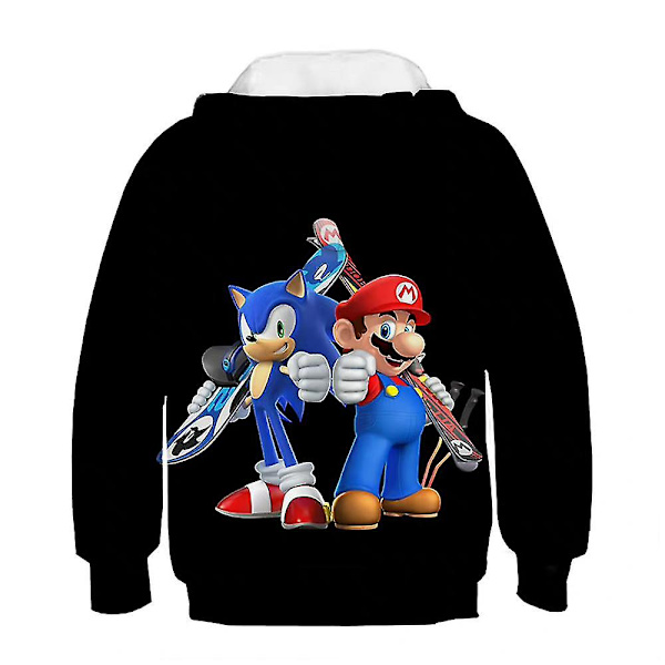 Super Mario Hupparit Huppari Huppari Lasten Pojat Urheilu Casual Löysä Ulkoilu Tops Paras Lahja Jouluksi style 1 6-7 Years