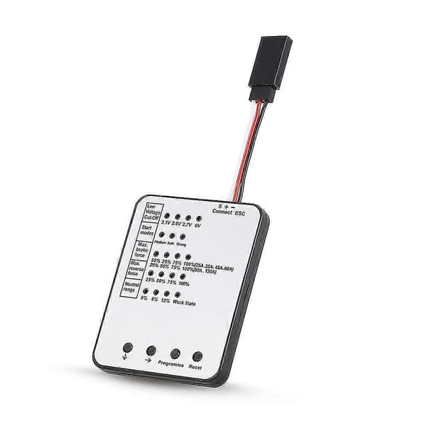 LED Programmeringskort Elektronisk Hastighetskontroller Program for RC Bil 25/35/45/60/80/120/150 Børste