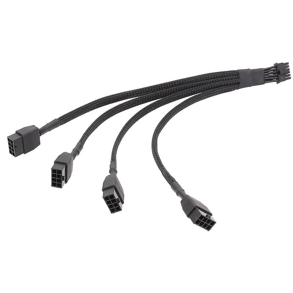 30CM 4x8pin PCI-e 5.0 - 16pin (12+4) 12VHPWR -liitäntäkaapeli GPU RTX4080:lle