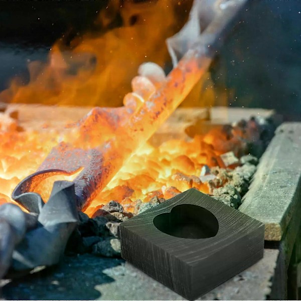 Hjerteformet Form Grafit Støbeværktøj Metal Smeltesæt Smykkefremstillingskomponenter Barre Ikke-jernholdig DIY Form Metalforme
