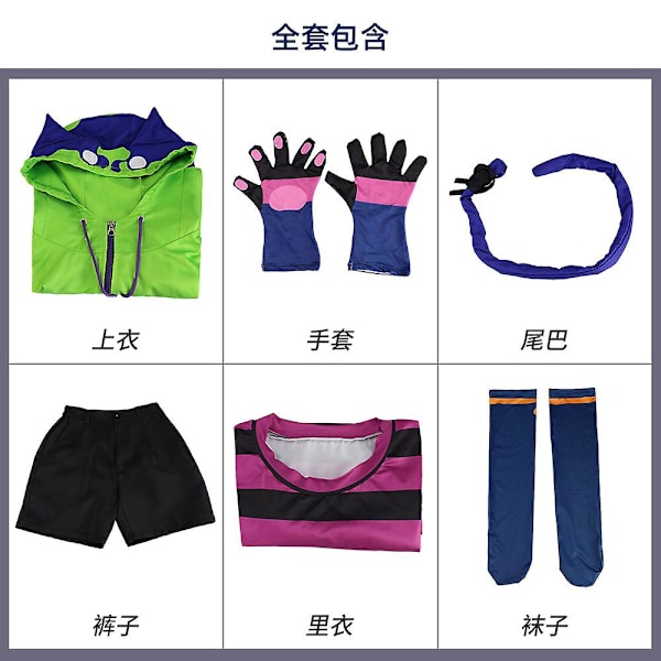 Sk8 The Infinity Cosplay Kostym Anime Miya Full Set Uniform Hoodie Shorts Outfits Anime Kostym Rollspel Uniform Full Set Sk8 The Infinity Cosplay Outf M