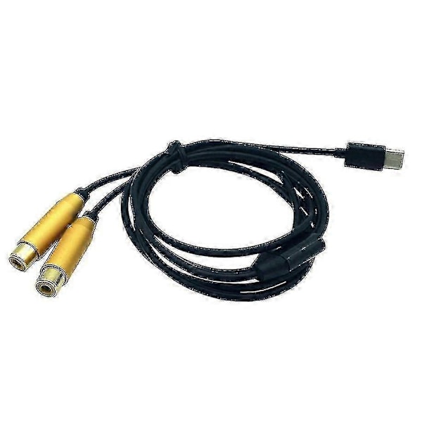 Rca Hona Till Typ-c Usb C Signal Video Av Ljudkabel Kontakt Sladd 0.8m Zekai