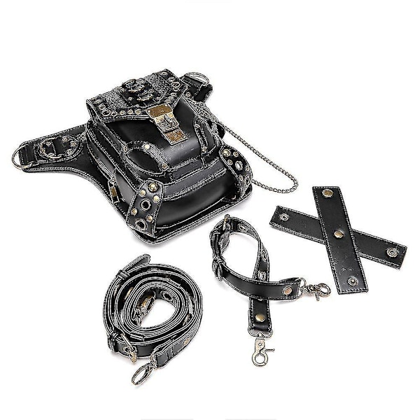 Steampunk Retro Naisten Vyölaukku, Hieno Niitti Olkalaukku