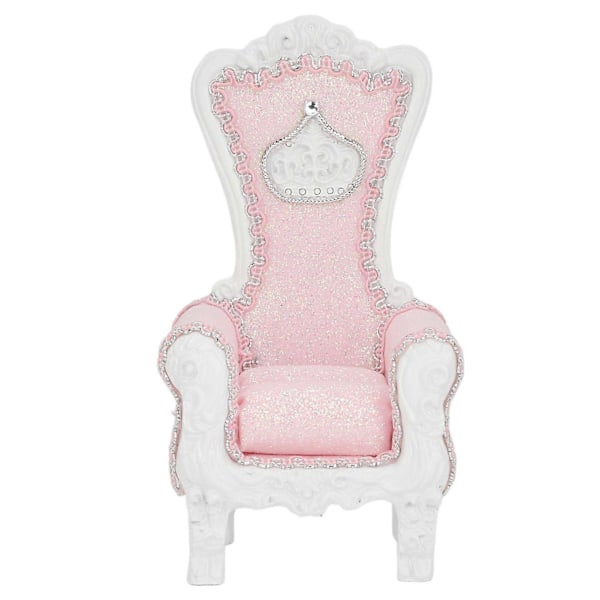 Soffformad Smyckesdisplay Ställ Fingerringar Örhängen Hållare Monter för Butiksfönsterdekoration Rosa Rhinestone Vit Bas