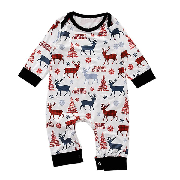 God Jul Familj Matchande Pyjamas Print Pyjamas Jul Hem Kläder Vuxna Män Kvinnor Barn Baby Baby 9-12 Months