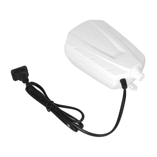 Akvarium Luftpump Tyst Mini Syrepump Aerator med Gummikuddar Akvarietillbehör Vit CN220V Dubbelhål QL706