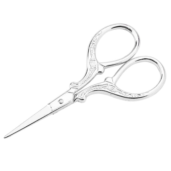 DIY Ristipisto Antiikkiompelusakset Lipasto Kirjontatyökalu Pienet sakset (hopea)