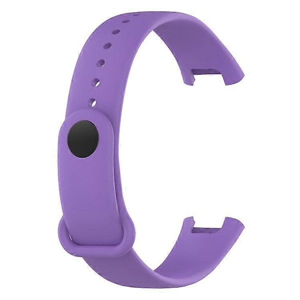 Yhteensopiva Xiaomi Redmi Smart Band Pro -älykellon kanssa, yksivärinen pehmeä silikoninen ranneke, säädettävä Purple