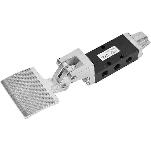 1/4\" Pneumatisk Fodpedalventil, 5 Vejs 2 Position Aluminium Legering Luft Pneumatisk Fodtrykskontrolventil Pneumatisk Kontakt