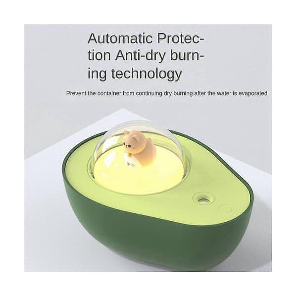 210 ml Avocado Luftrensningsluftfugter Genopladelig Aromaterapi Æterisk Olie Diffuser med Atmo