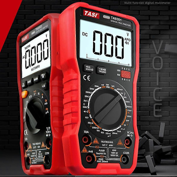 LCD Digital Display Multimeter Amperemeter Tester DC Strøm Kredsløbsspænding Detektering