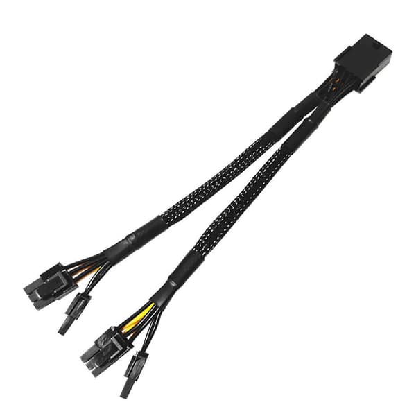8Pin PCIe Splitter Strømkabel PCI-e 8Pin Hun til Dobbelt 8 (6+2)Pin Han Adapter
