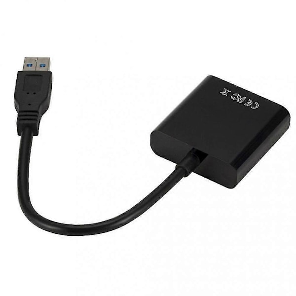 USB 3.0 till VGA Adapter Multi-Display Videokonverterare HD 1080P Externt Grafikkort NEE