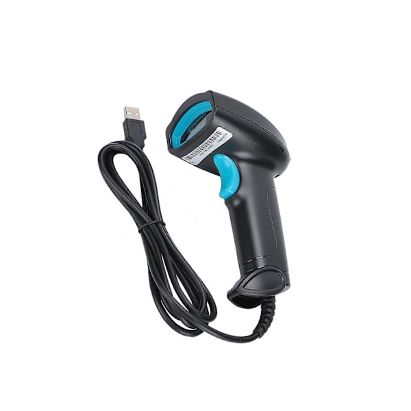 Viivakoodinlukija Kannettava 360° Lukeva Pölytiivis Vedenpitävä QR-koodi USB-lukija