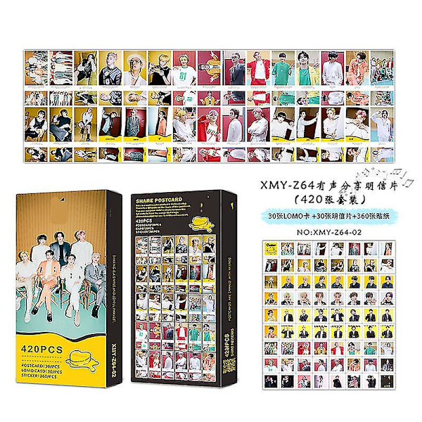 Lanbena 420kpl/kpop Bangtang Boy Album Card Korean Youth Group Lomo -tarrakorttisetti Painettu kuva Fanilahja