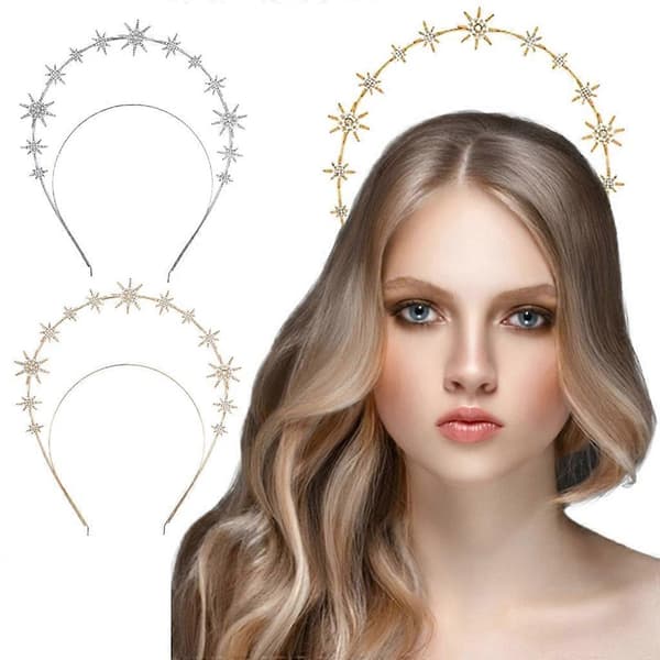 Dobbel Lag Hårbøyle Krone Hårbøyle Dobbel Lag Hårbånd Legeringsmateriale