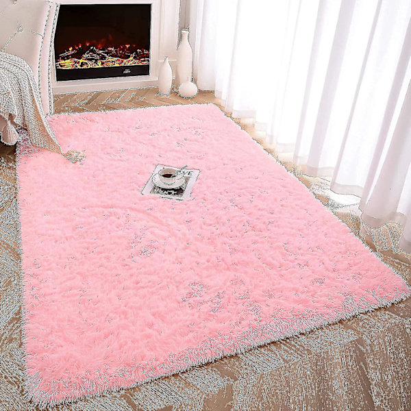 Mjuka fluffiga mattor för barnrum Plysch Shaggy Nursery Rug