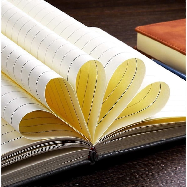 Klassisk Linjeret Notesbog Hardcover Dagbog Perfekt til Kontor Hjem Skole Forretning Skrivning og Noter (Lyseblå)