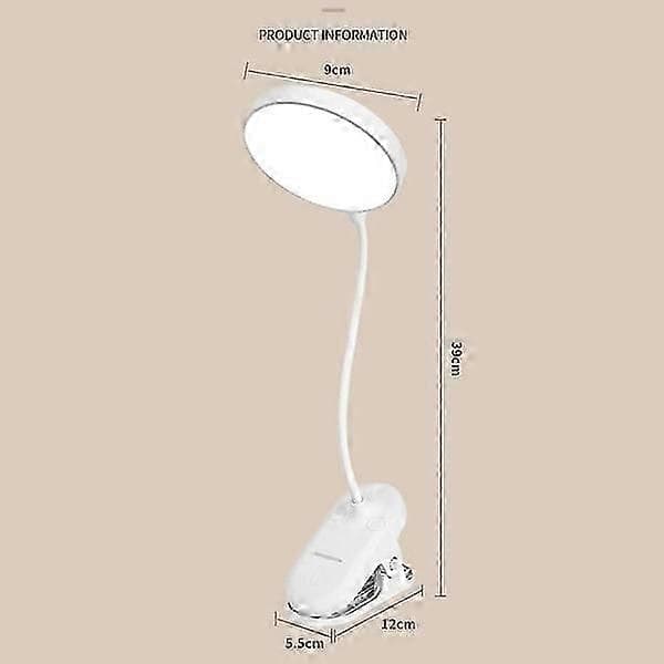 LED læselampe USB genopladelige lamper Skrivebordslamper