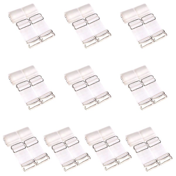 10 Par Dame BH Stropper Justerbare Usynlige Skulderstropper Elastiske BH Stropper Udskiftning (Skrub Stil)