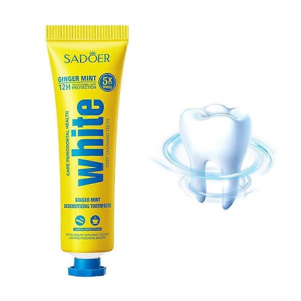 Mint Fresh Tandkräm Främjar Friska Tänder Yellow