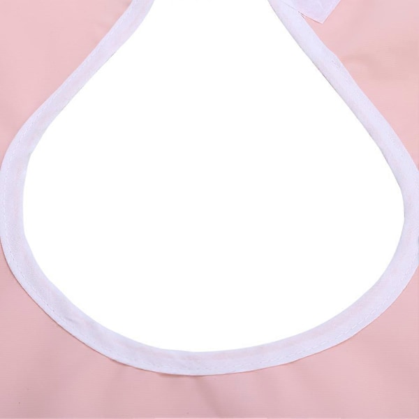 Vattentät Haklapp för Vuxna Äldre, Klädskydd, Matningshjälp (Orange Rosa)