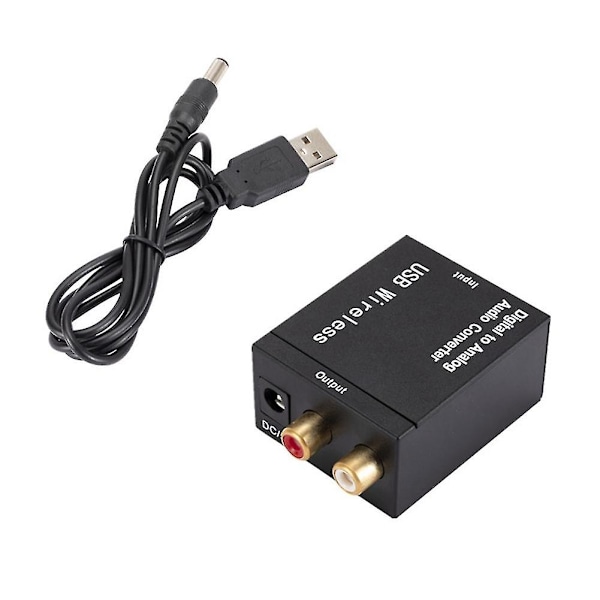 Digitaalinen-analogiseksi audionmuunnin, tukee Bluetoothia, optista kuitua, koaksiaalia Rca R/l -audiodekooderiin
