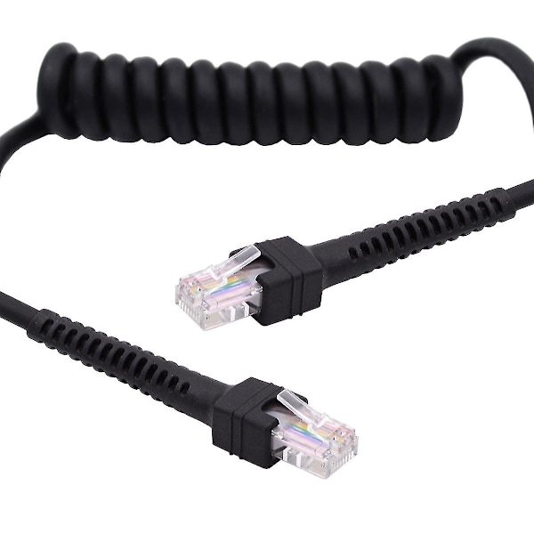 UT-019-1.0M RJ45 Hane till Cat6 Hane 8P8C UTP Stretch Spiral Kabel LAN Ethernet Nätverks Patchkabel 100