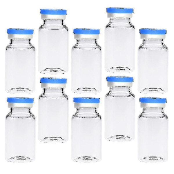20 st Klara Flaskor Hållbara 10ml Headspace Flaskor Glasflaskor För Kosmetisk Vetenskap
