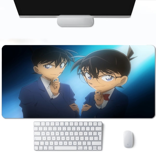 Anime Detective Conan Spelmatta Tillbehör Gamer Full Gummi Musmatta Matta 2 mm tjock tangentbord Skrivbordsdyna A12 300x800x2mm