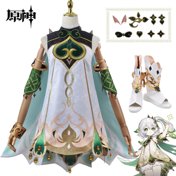 Game Genshin Impact Nahida Cosplay Kostym Outfit Anime Cosplay Halloween Kostymer Dam Venti Kostym Full Set Uniform XL