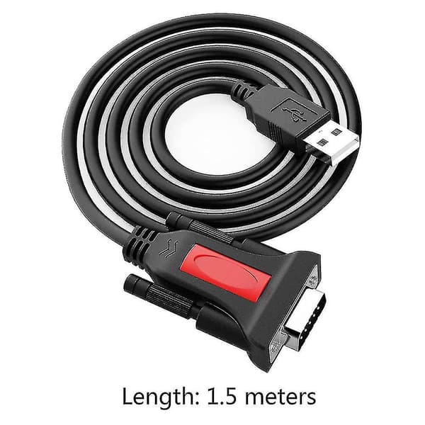 USB til RS232, 9-pinners USB-kabelkonverter for rutere Windows 10/8/7 A