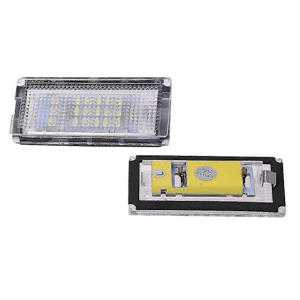 2 stk. nummerpladelys 18 LED 3528smd hvidt nummerpladelys til E46