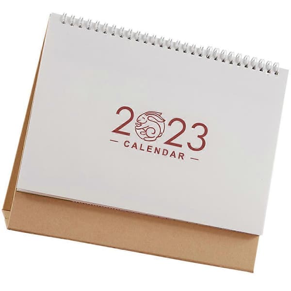 Klassisk Skrivbordskalender Triangulär Bas Kontorsarbetare Studenter Lärare 18,5X8X21CM 1 Set