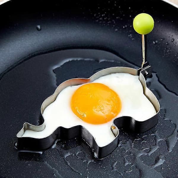 - Rustfrit Stål Bage Omeletform Hjem Bærbar Omelet Maker Lille Dyr Cookieform