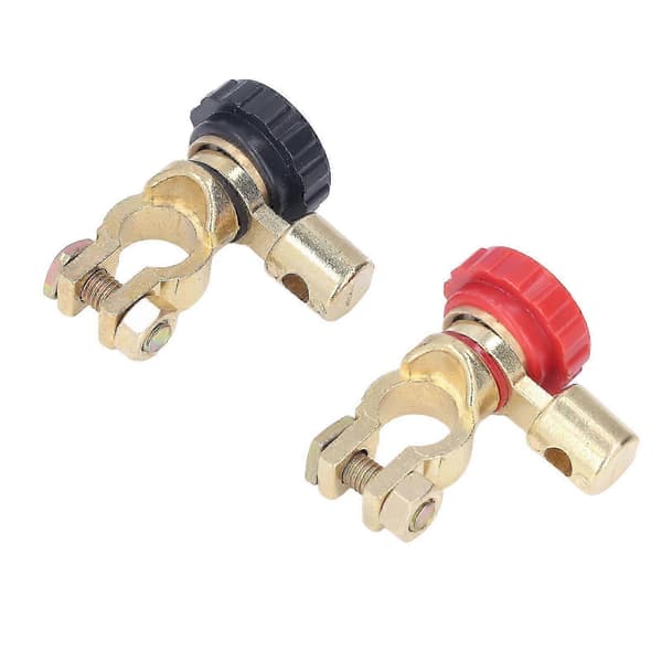 2 stk. Batteriterminal Link Switch Antikryb Rustfri Strømisolator Universal til RV ATV Båd