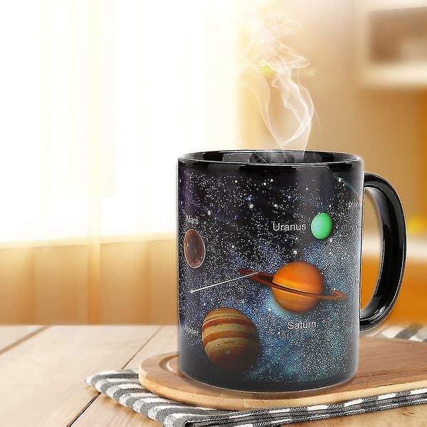Nirvana Termiska Effekt Koppar Färgskiftande Kaffekopp Drickskopp Presenter 330ml Stjärnhimmel (solsystem) D