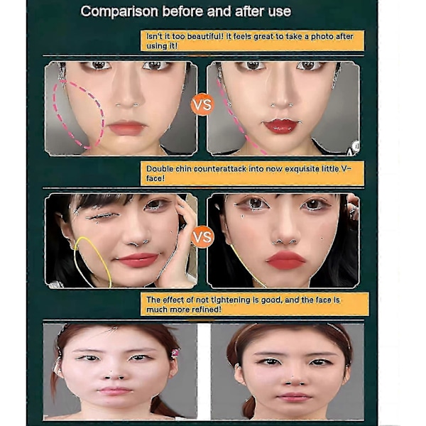 Beauty Face Sculpting Sleep Mask, Gjenbrukbare V Line Formende Masker, V Line Løftemaske Ansikts Slankestropp - Dobbelthakereduserer