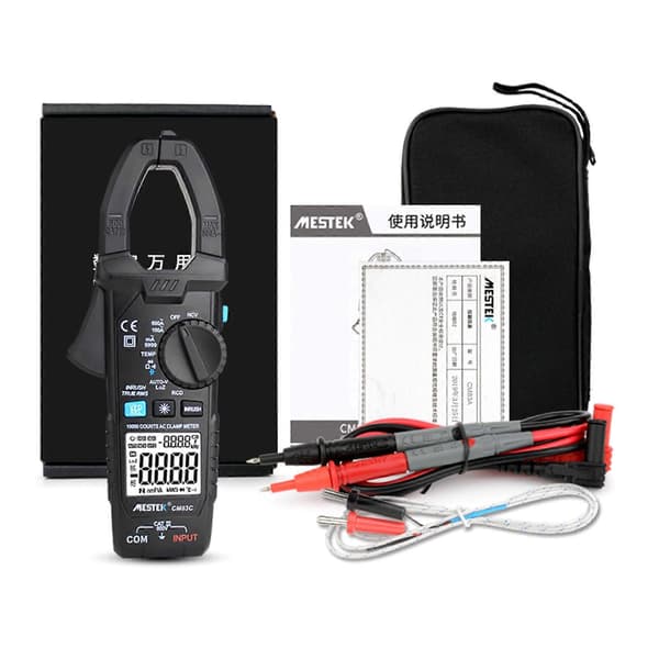 Digital Clamp Meter True RMS Auto-Ranging 10000 Counts Meter Hz Temperatur Ohm