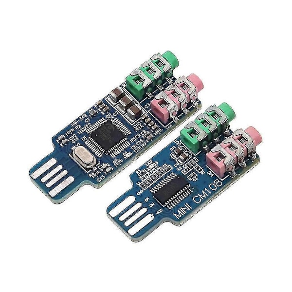 Cm108 USB Lydkort Chip Driverfri Ekstern Lydkortmodul for Datamaskin