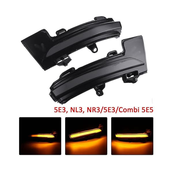 Bil Sidespejl Blinklys Indikator For T- Led Dynamisk Blinklys Lys Til 3 Mk3 Iii