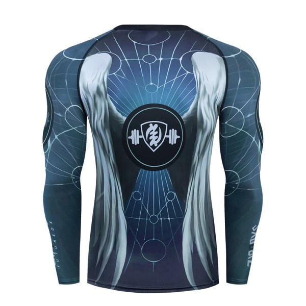 Miesten Muay Thai Miesten MMA-potkunyrkkeily-urheilupuku BJJ Rashguard T-paidat Rash Guard Fitness Verryttelypuku Nyrkkeilypaita Set 50 Top 3XL