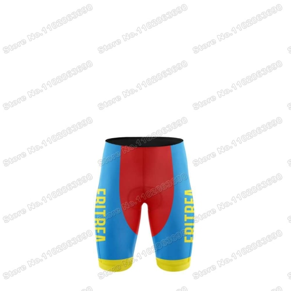 Team Eritrea 2023 Cykeltröja Set Sommar Cykelkläder Herr Road Bike Shirts Kostym Cykel Bib Shorts MTB Riduniform 7 M