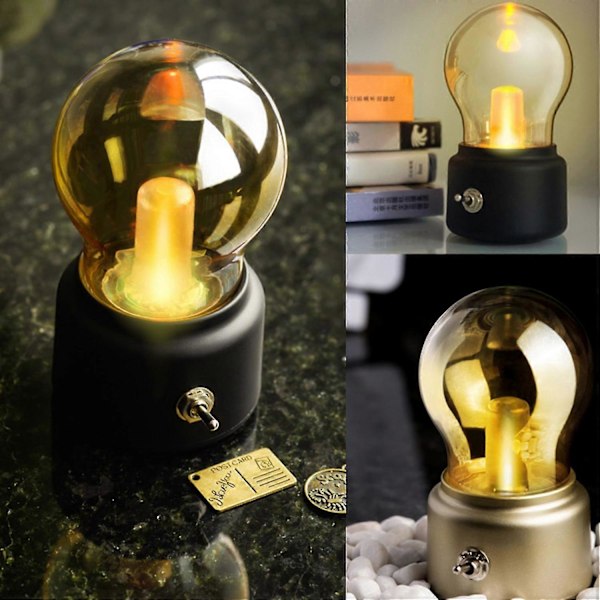Lampa Uppladdningsbar LED USB Laddning Skrivbordslampa för Sovrum-ZZY