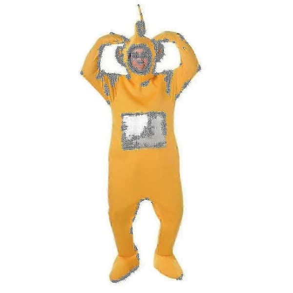 4-farvet Teletubbies-kostume til voksne til 2025 yellow m