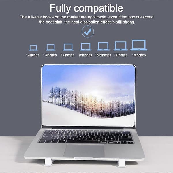 Justerbart Laptop Stativ Legeringsbase Blæser Notebook Laptop Holder Kølebeslag