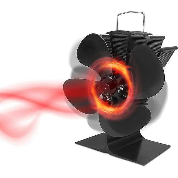 Pejseventilator uden elektricitet - 4 opvarmede blade